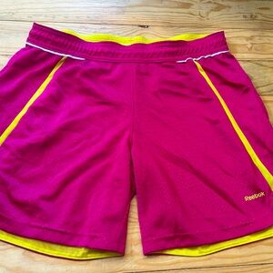 Pink and Yellow athletic shorts